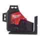 MILWAUKEE Zeleni laser 3-polni 360° 12V - M123PL-0C - 4933478103