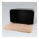 MAESTRO Kutija za hleb 35x21x21cm drvo/metal crna MR1770BL - MR1770BL