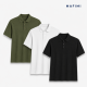 Mafimi Polo majice set Crna, Bela, Maslinasta - EP3136543