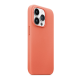 Maska za iPhone 13 Pro Max Beautiful Shine Leather svetlo narandžasto - 059138