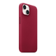 Maska za iPhone 14 Beautiful Shine Leather tamno crvena - 059140