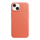 Maska za iPhone 14 Plus Beautiful Shine Leather svetlo narandžasto - 059141
