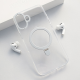 Maska za iPhone 16 Plus Berlia Clear Bracket Magnetic srebrna - 614072