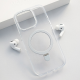 Maska za iPhone 16 Pro Max Berlia Clear Bracket Magnetic srebrna - 614074