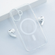 Maska za iPhone 16 Berlia Crystal Armor Magnetic transparent bela - 614075