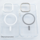 Maska za iPhone 16 Berlia Crystal Armor Magnetic transparent crna - 614076