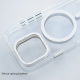 Maska za iPhone 16 Berlia Crystal Armor Magnetic transparent crna - 614076