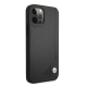 Maska za iPhone 12 Pro Max BMW hc Leather Deboss crna - BMHCP12LRCDPK
