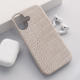 Maska za iPhone 16 krem Croco Leather - 616693