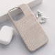 Maska za iPhone 16 Pro krem Croco Leather - 616696