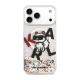Maska za iPhone 17 Pro Max Karl Lagerfeld Liquid Glitter Choupette Logo MagSafe bela - DRO621567