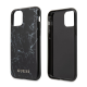 Maska za iPhone X crna Guess Faceplate Marble - GUHCPXHYMABK
