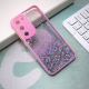 Maska za Samsung A14 4G/ A145R/ A14 5G/ A146B Frame Glitter roze - 600522
