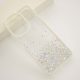 Maska za Xiaomi Redmi 13C 4G/ Poco C65 4G Frame Glitter bela - 611420