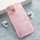 Maska za iPhone 15 Glitter Feather roze - 614790