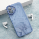 Maska za iPhone 16 Glitter Feather plava - 614807