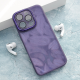 Maska za iPhone 16 Pro Glitter Feather ljubičasta - 614811
