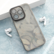 Maska za iPhone 16 Pro Max Glitter Feather crna - 614818