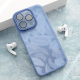 Maska za iPhone 16 Pro Glitter Feather plava - 614812