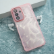 Maska za Samsung A17 5G/ A175F Glitter Feather roze - 620988