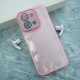 Maska za Xiaomi Redmi 15C (173mm) Glitter Feather roze - 620994
