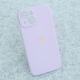 Maska za iPhone 13 Golden Heartbeat ljubičasta - 618541
