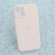 Maska za iPhone 13 Golden Heartbeat roze - 618542