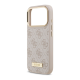 Maska za iPhone 17 Pro Guess 4G Logo Plate MagSafe pink - DRO621543