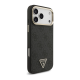 Maska za iPhone 17 Pro Max crno Guess 4G Triangle Logo MagSafe zlatna - DRO621549
