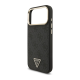 Maska za iPhone 17 Pro Max crno Guess 4G Triangle Logo MagSafe zlatna - DRO621549