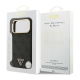 Maska za iPhone 17 Pro Max crno Guess 4G Triangle Logo MagSafe zlatna - DRO621549