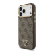 Maska za iPhone 17 Pro Max zlatno braon Guess 4G Triangle Logo MagSafe - DRO621550