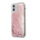 Maska za iPhone 12 mini (54) pink Guess Faceplate Liquid Glint - GUHCP12SLG4GSPG