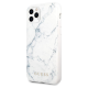 Maska za iPhone 11 Pro Max bela Guess Faceplate Marble - GUHCN65PCUMAWH