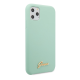 Maska za iPhone 11 Pro Max zelena Guess Faceplate Silicone - GUHCN65LSLMGGR