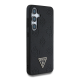 Maska za Samsung Galaxy S25/ S931B Guess Grained Hot Stamp Peony Pattern Triangle Logo MagSafe crna - GUHMS25SPGBTMK