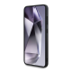 Maska za Samsung Galaxy S25/ S931B Guess Grained Hot Stamp Peony Pattern Triangle Logo MagSafe crna - GUHMS25SPGBTMK