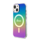 Maska za iPhone 15 Guess Hc IML MagSafe Iridescent crna - GUHMP15SHITSK