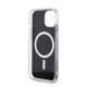 Maska za iPhone 15 Guess Hc IML MagSafe Iridescent crna - GUHMP15SHITSK