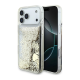 Maska za iPhone 17 Pro Max Guess Liq Glitter 4 Charms zlatna - DRO621579