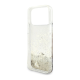 Maska za iPhone 17 Pro Guess Liq Glitter 4 Charms zlatna - DRO621578