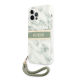Maska za iPhone 12/ 12 Pro Guess Marble Strap zelena - GUHCP12MKMABGN