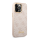 Maska za iPhone 14 Pro Guess PC/TPU 4G Metal Camera Outline Pink - GUHCP14LHG4SHP
