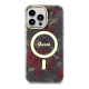 Maska za iPhone 14 Pro Kaki Guess PC/TPU Flowers IML MagSafe Compatible - GUHMP14LHCFWSA