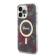 Maska za iPhone 14 Pro Kaki Guess PC/TPU Flowers IML MagSafe Compatible - GUHMP14LHCFWSA