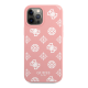 Maska za iPhone 12 Pro Max Guess White Peony pink - GUHCP12LLSPEWPI