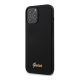 Maska za iPhone 12 Pro Max mat crna Guess - GUHCP12LLSLMGBK