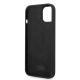 Maska za iPhone 14 Karl Lagerfeld and Choupette Liquid Silicone crna - KLHCP14SSSKCK