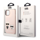 Maska za iPhone 14 Plus  Karl Lagerfeld and Choupette Liquid Silicone Pink - KLHCP14MSSKCI