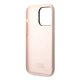 Maska za iPhone 14 Pro Karl Lagerfeld and Choupette Liquid Silicone Pink - KLHCP14LSSKCI